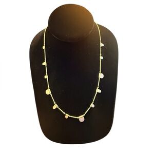 Kendra Scott Vintage Gold Necklace with Adjustable Closure and Gold Disc Charms